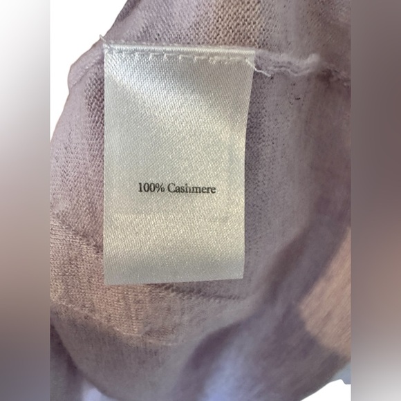 Pure Collection Cashmere V-Neck Sweater Purple Size - Picture 7 of 15